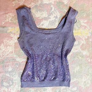 Knit Sequin Tank Size S/M